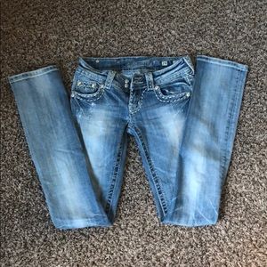 Old straight leg miss me jeans